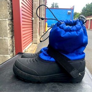 Northside Women’s Blue Black Faux Fur insulate winter Rain Boots 200 g size 7